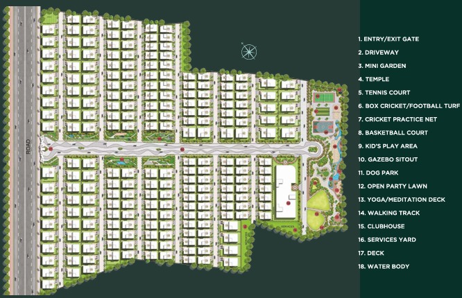 Modern amenities in premium villas at Bandlaguda Jagir